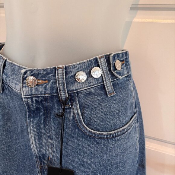 Edwin MAIIA Cropped Wide Leg Trouser Adjustable Waist Jeans One Way Color XS NWT - Picture 2 of 6